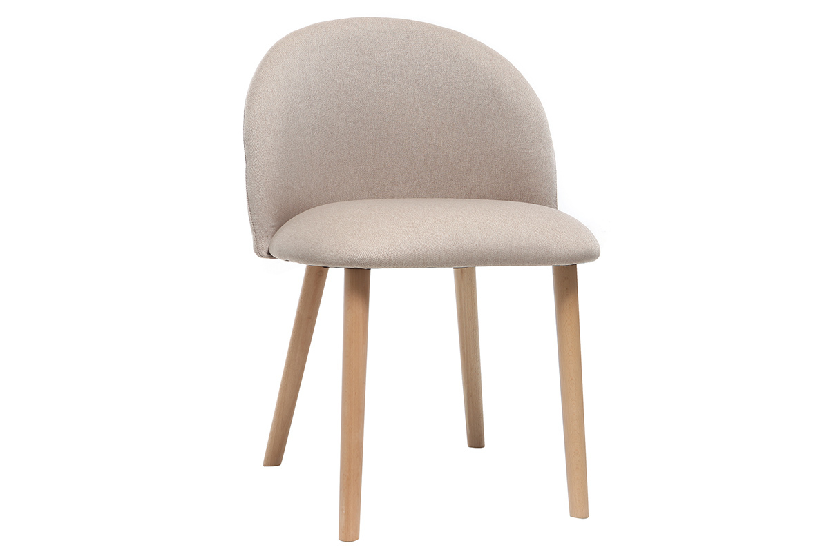 Chaise scandinave naturel et bois CELESTE