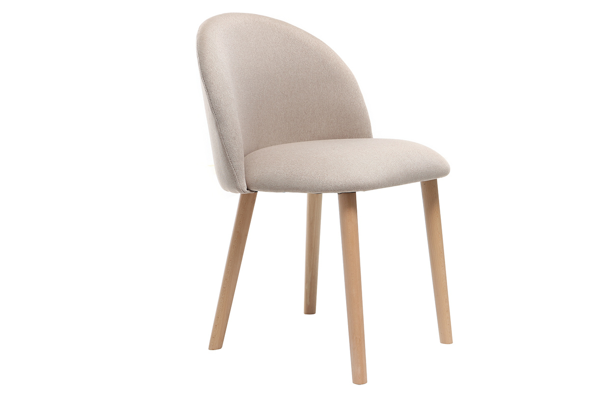 Chaise scandinave naturel et bois CELESTE