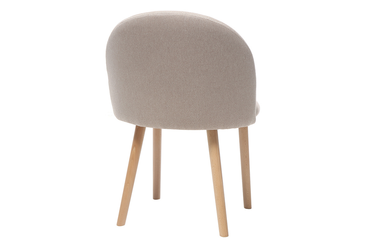 Chaise scandinave naturel et bois CELESTE