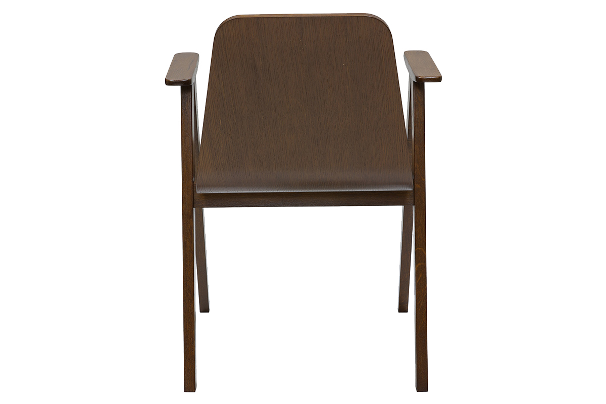 Chaise vintage en bois fonc OLYA