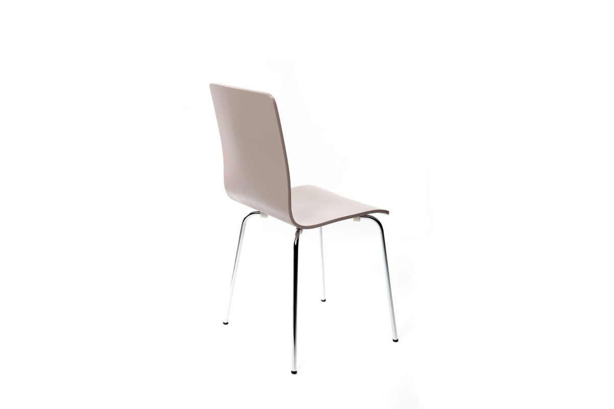 Chaises design cuisine taupe (lot de 2) NELLY