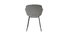 Chaises design en tissu effet velours gris (lot de 2) SAKE