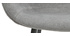 Chaises design en tissu effet velours gris (lot de 2) SAKE
