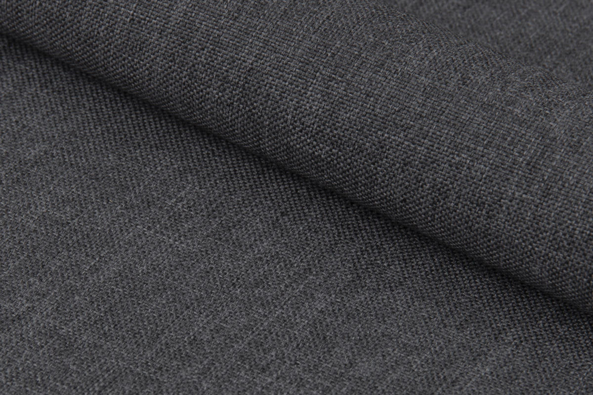 Chaises design en tissu gris anthracite et mtal noir (Lot de 4) LUCKY