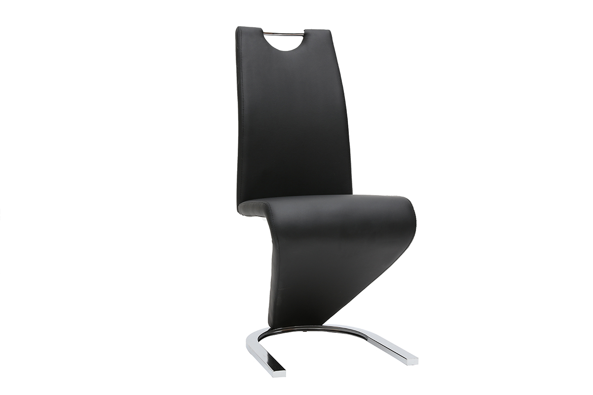 Chaises design noir (lot de 2) ANGY