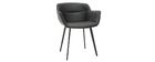 Chaises design noires (lot de 2) NERO