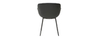 Chaises design noires (lot de 2) NERO