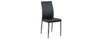 Chaises design noires (lot de 4) LUCKY