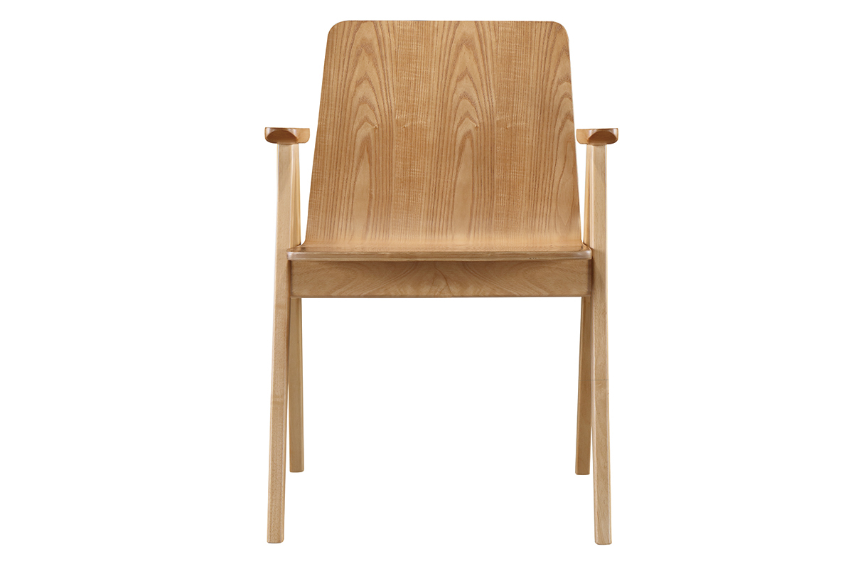 Chaises design scandinave ch�ne (lot de 2) DANA