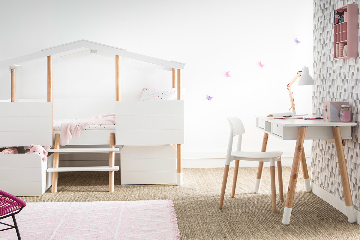 Chaises design scandinave noires (lot de 2) GILDA