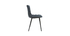 Chaises design tissu effet velours gris fonc&eacute; (lot de 2) PARKER