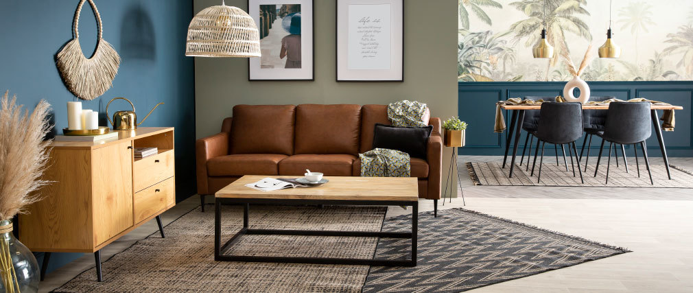 Chaises design tissu effet velours gris fonc� (lot de 2) PARKER