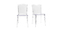Chaises design transparentes empilables (lot de 2) ISLAND
