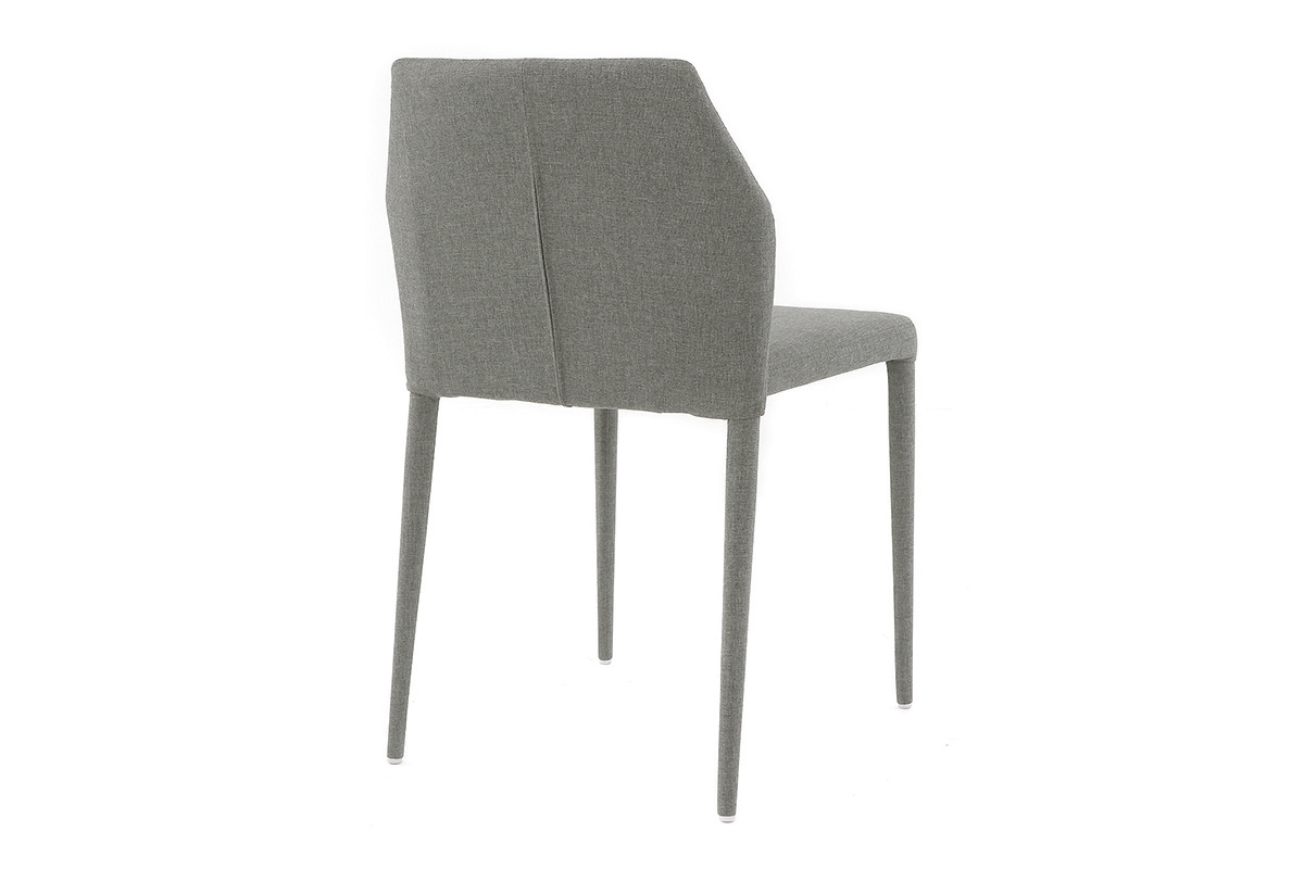 Chaises empilables design gris clair (lot de 2) KARLA