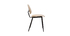 Chaises en bois clair et m&eacute;tal noir (lot de 2) TOBIAS