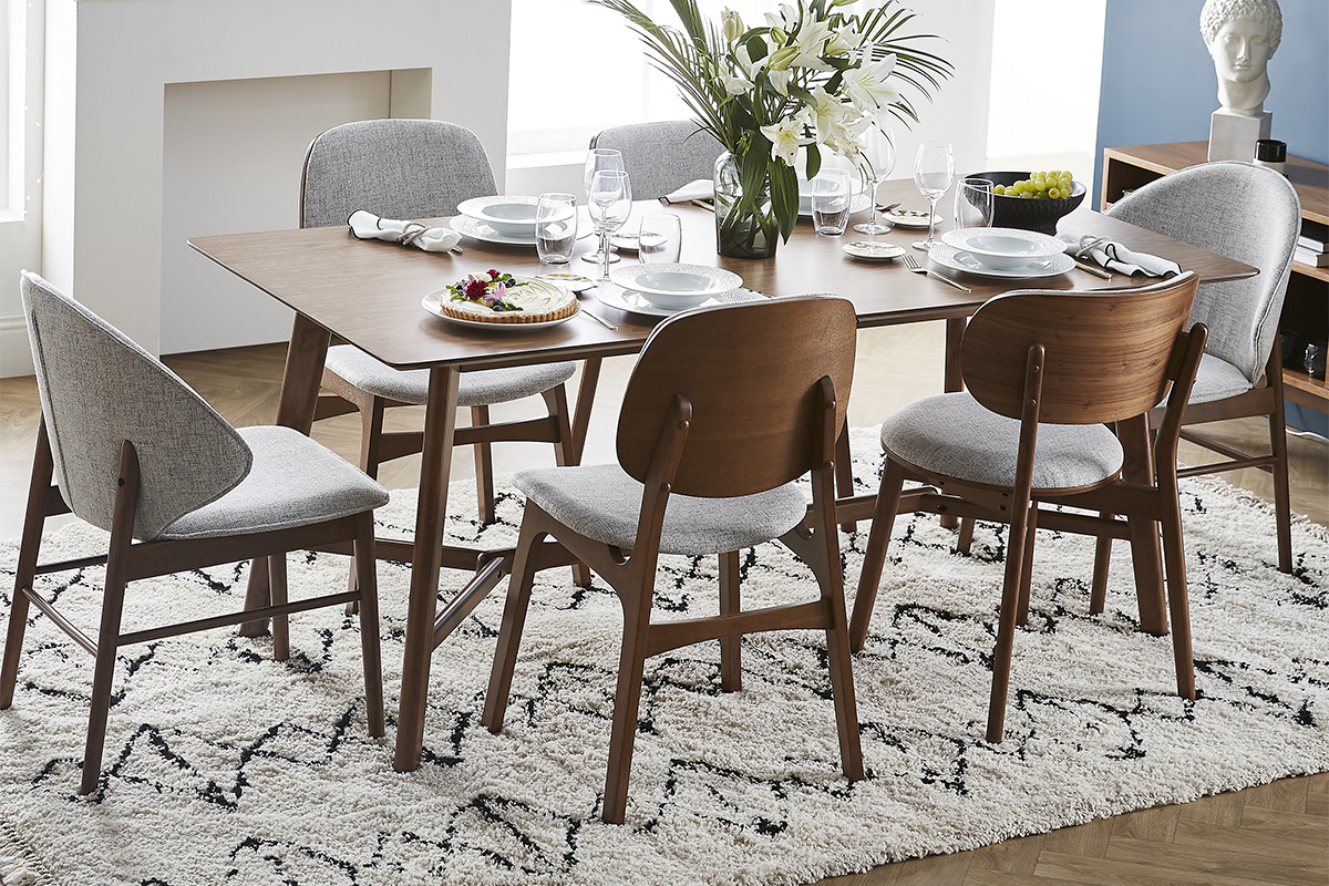 Chaises en bois clair fr�ne (lot de 2) SOQUETTE