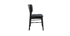 Chaises en bois noir et tissu gris fonc&eacute; (lot de 2) SHELDON