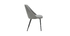 Chaises en tissu effet velours gris (lot de 2) ELLO