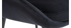 Chaises en velours noir (lot de 2) HOLO