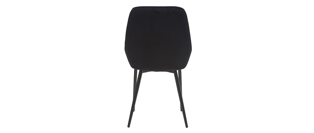 Chaises en velours noir (lot de 2) HOLO