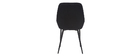 Chaises en velours noir (lot de 2) HOLO
