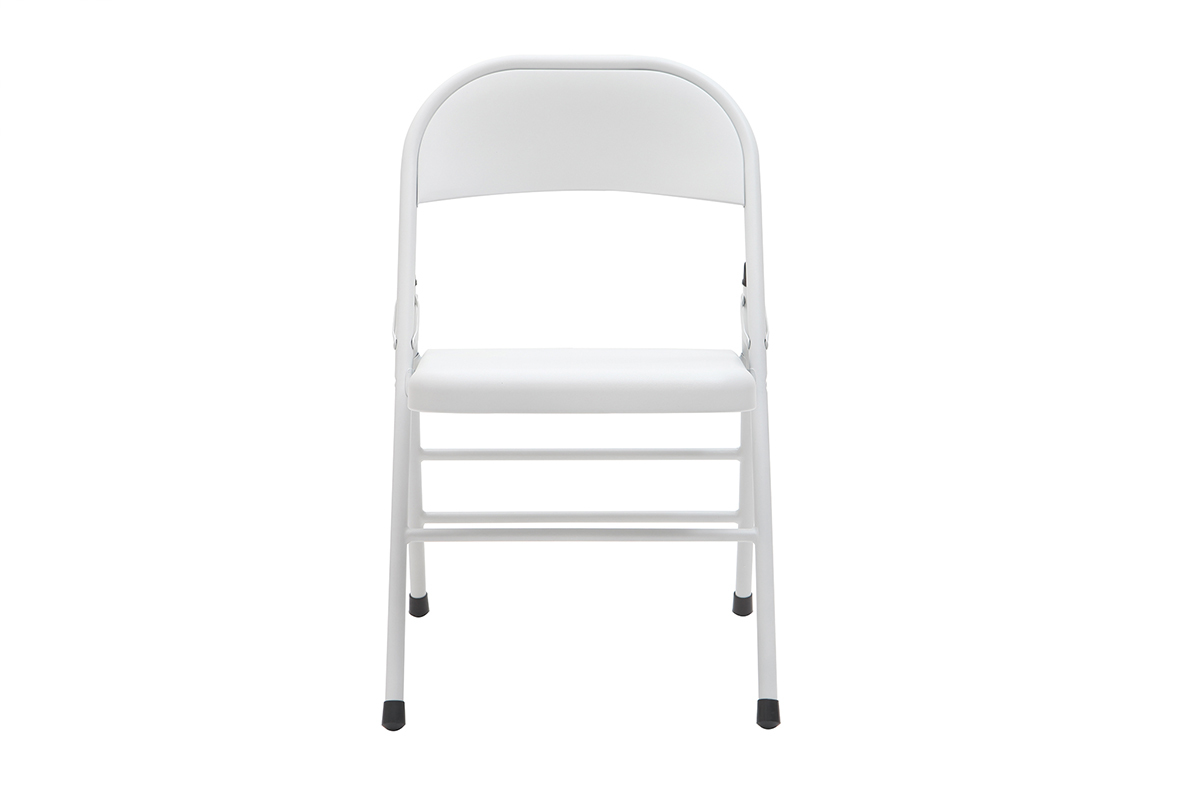 Chaises pliantes blanches (lot de 2) ALI