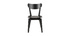 Chaises scandinaves bois noir (lot de 2) BAKI
