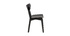 Chaises scandinaves bois noir (lot de 2) BAKI