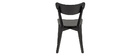 Chaises scandinaves bois noir (lot de 2) BAKI