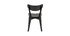 Chaises scandinaves bois noir (lot de 2) BAKI
