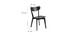 Chaises scandinaves bois noir (lot de 2) BAKI