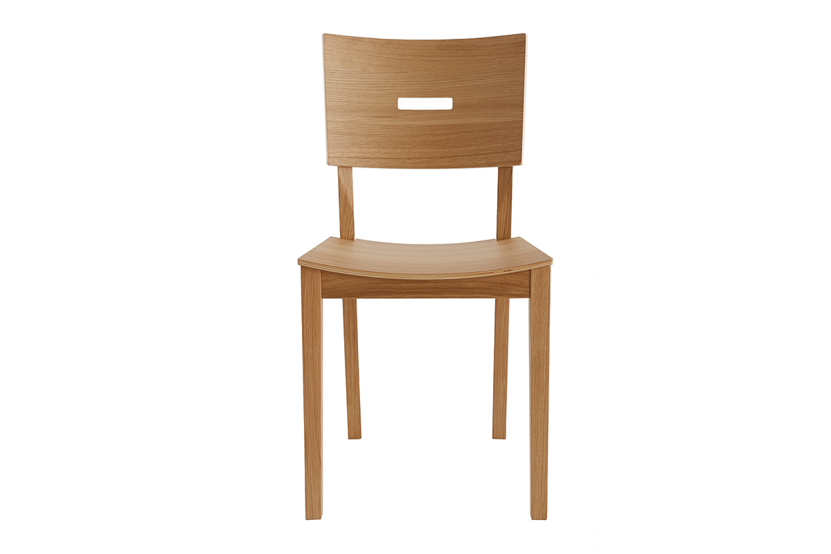 Chaises scandinaves en bois clair chne (lot de 2) ERA