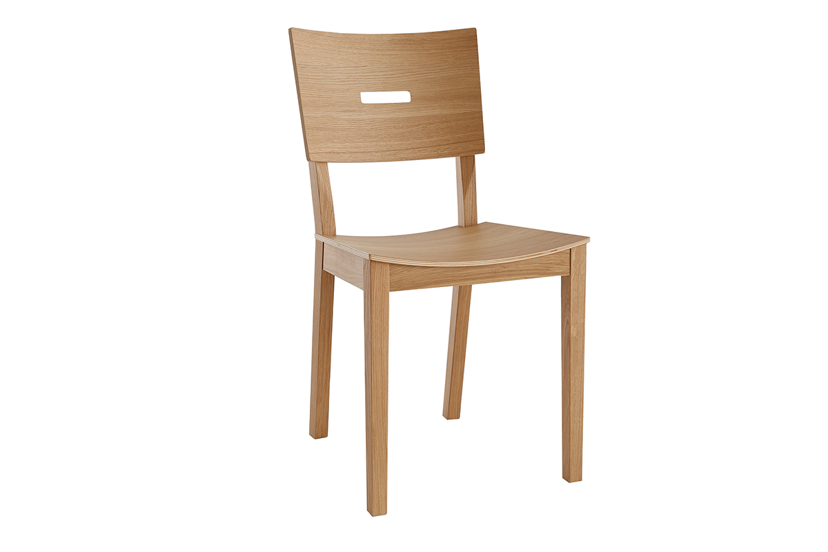 Chaises scandinaves en bois clair chne (lot de 2) ERA