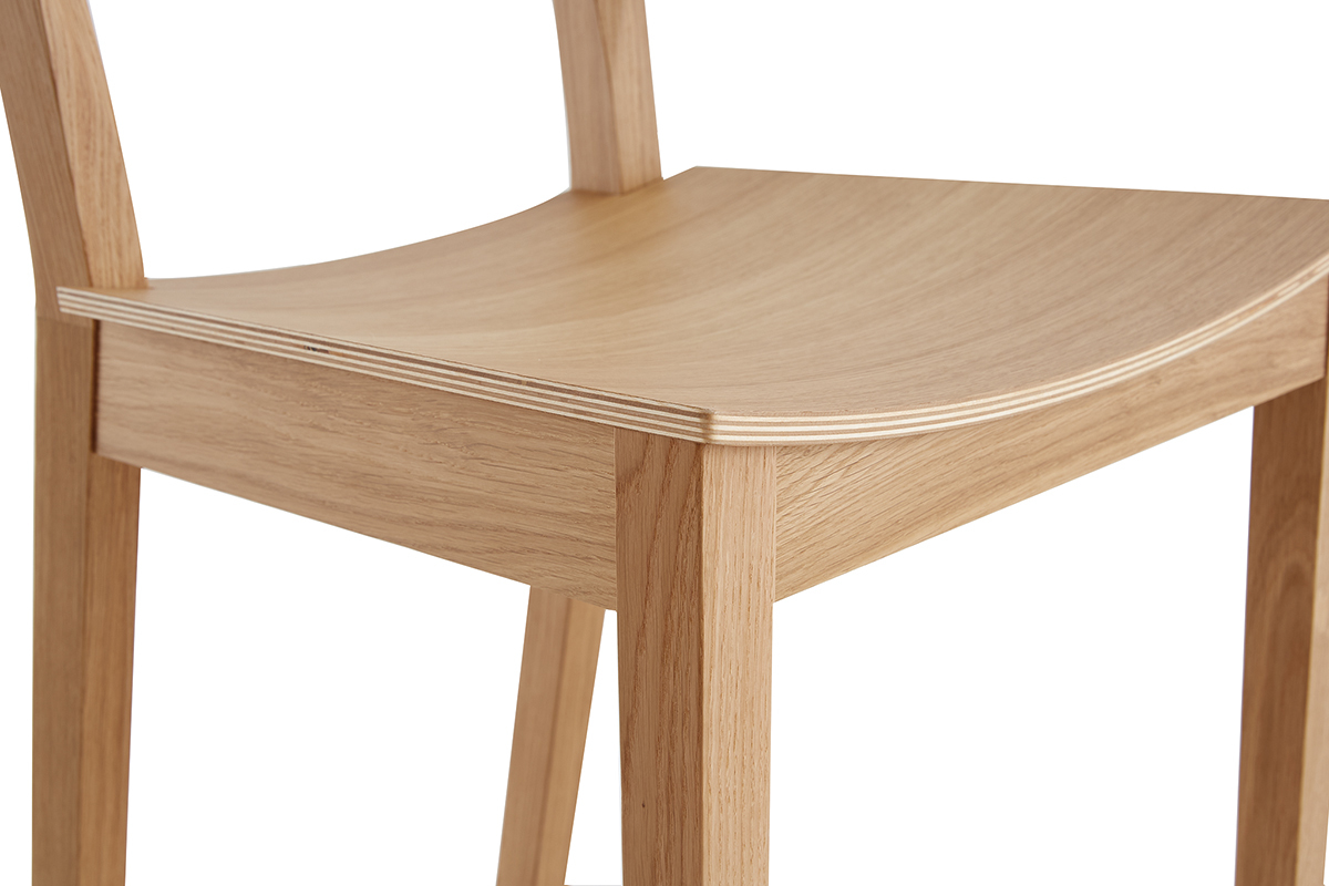 Chaises scandinaves en bois clair chne (lot de 2) ERA