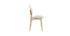 Chaises scandinaves en bois clair et tissu gris (lot de 2) ELTON