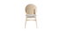 Chaises scandinaves en bois clair et tissu gris (lot de 2) ELTON