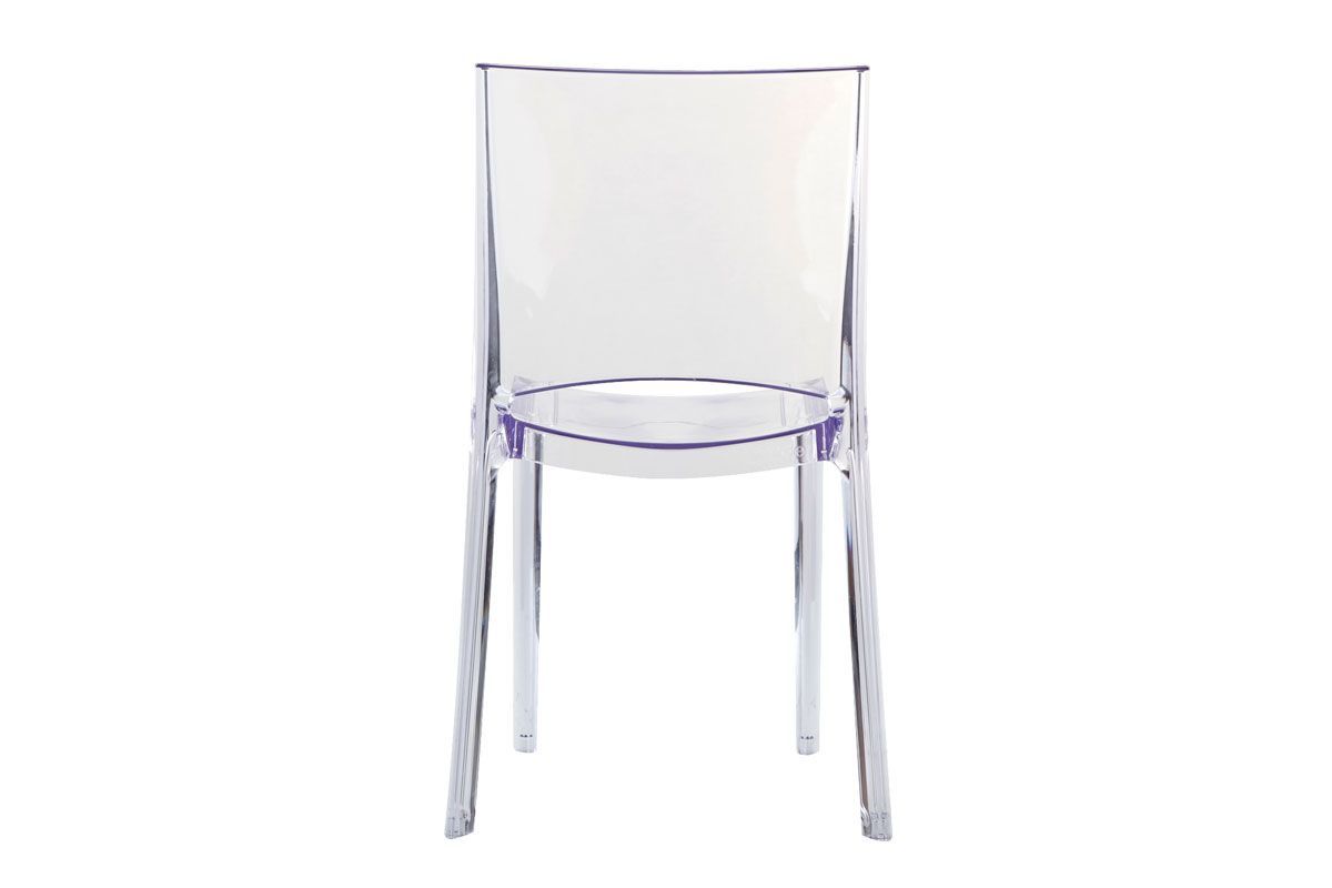 Chaises transparentes empilables design (lot de 2) KALYA