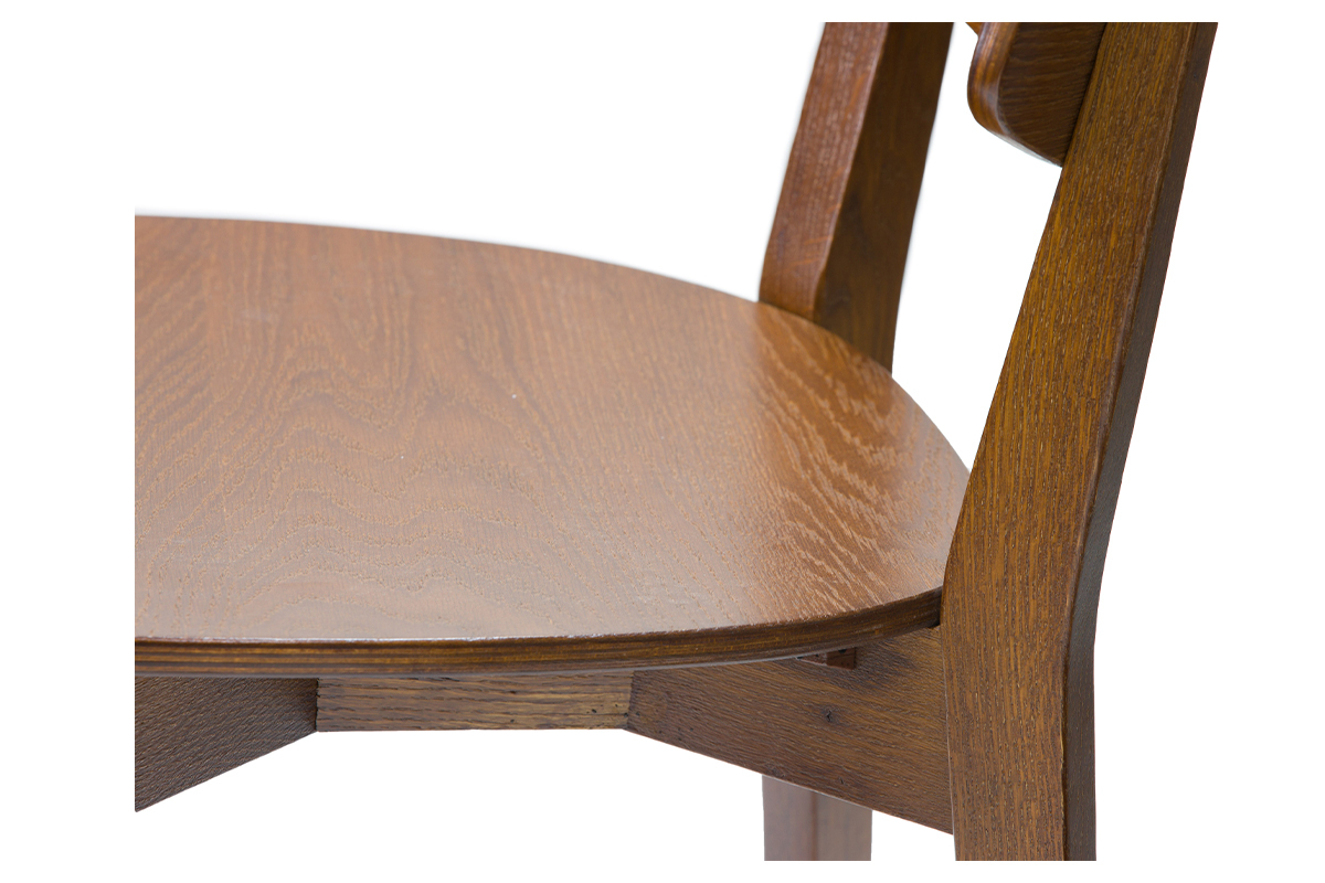 Chaises vintage en bois fonc (lot de 2) AVEA
