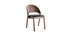 Chaises vintage noyer et noir (lot de 2) AVALON