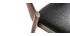 Chaises vintage noyer et noir (lot de 2) AVALON