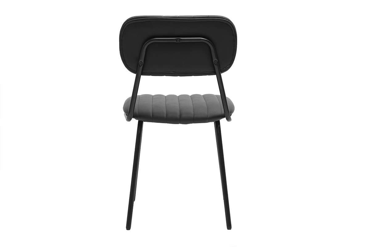 Chaises vintages noires (lot de 2) GALWAY