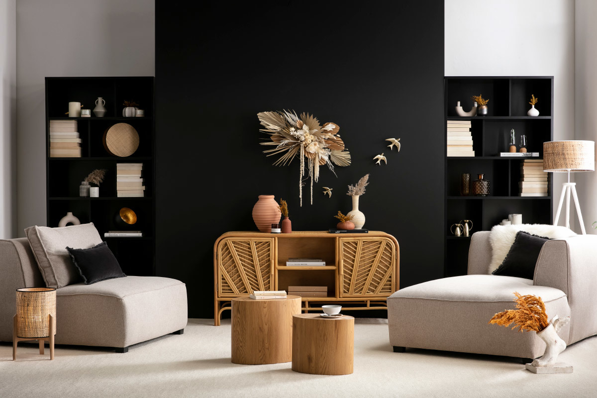 Chauffeuse 1 place design en tissu beige naturel PLURIEL