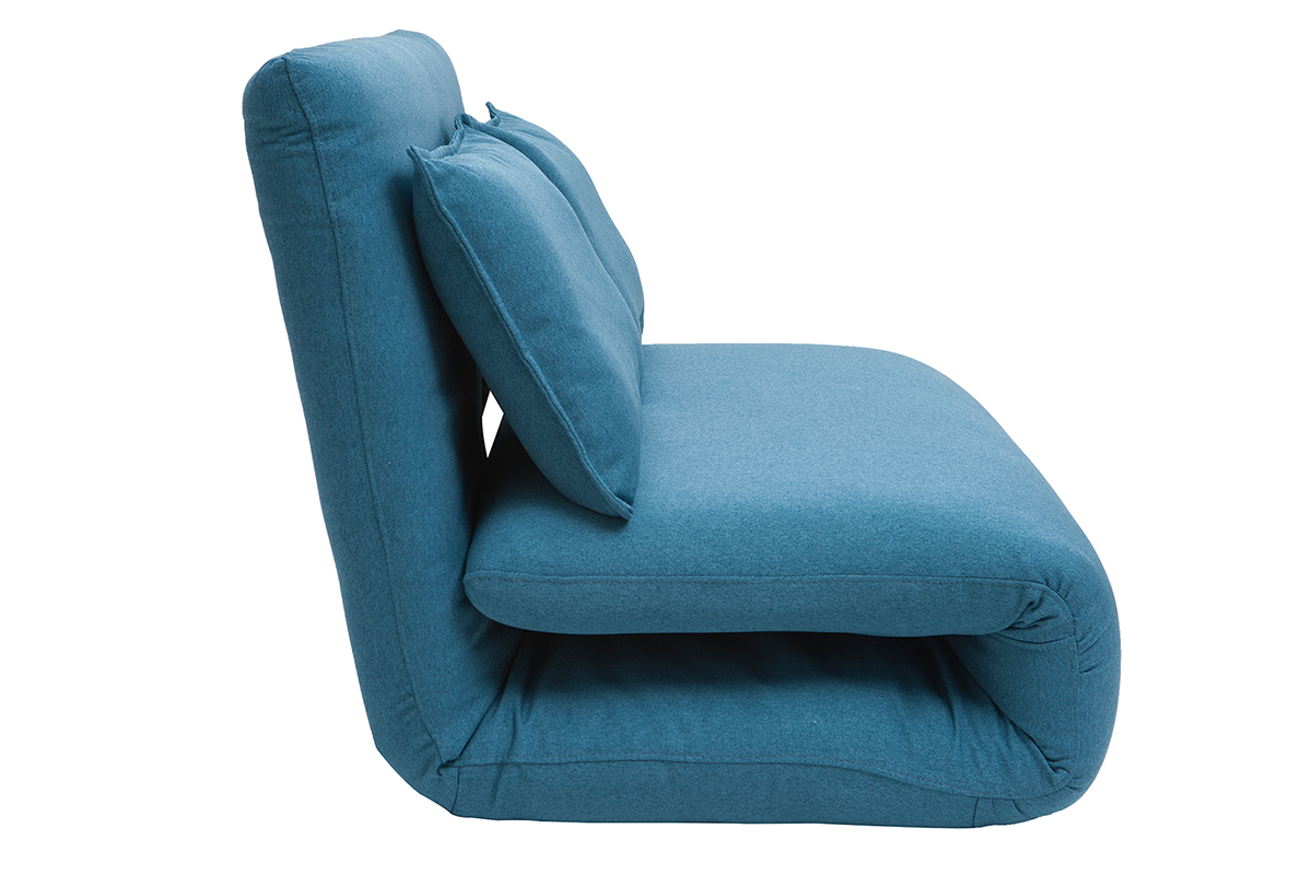 Chauffeuse convertible design bleu canard 2 places SLEEPER