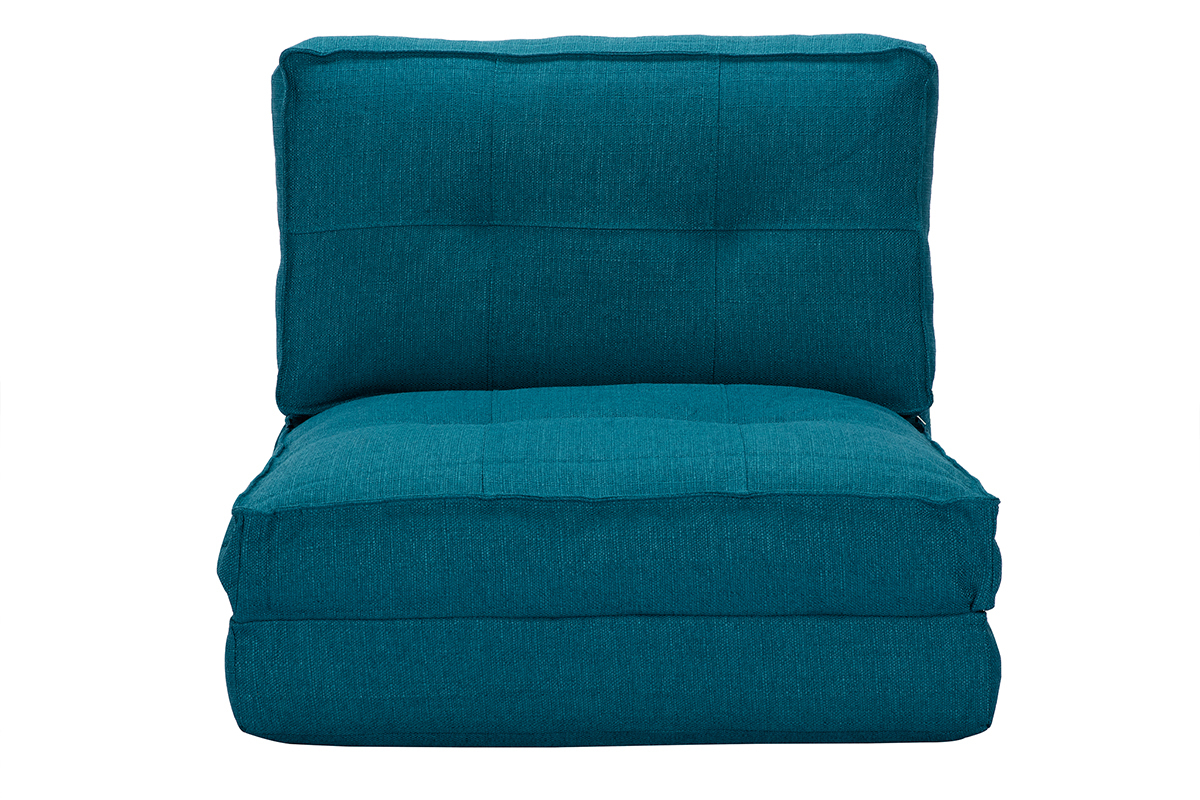 Chauffeuse convertible design bleu SALLY