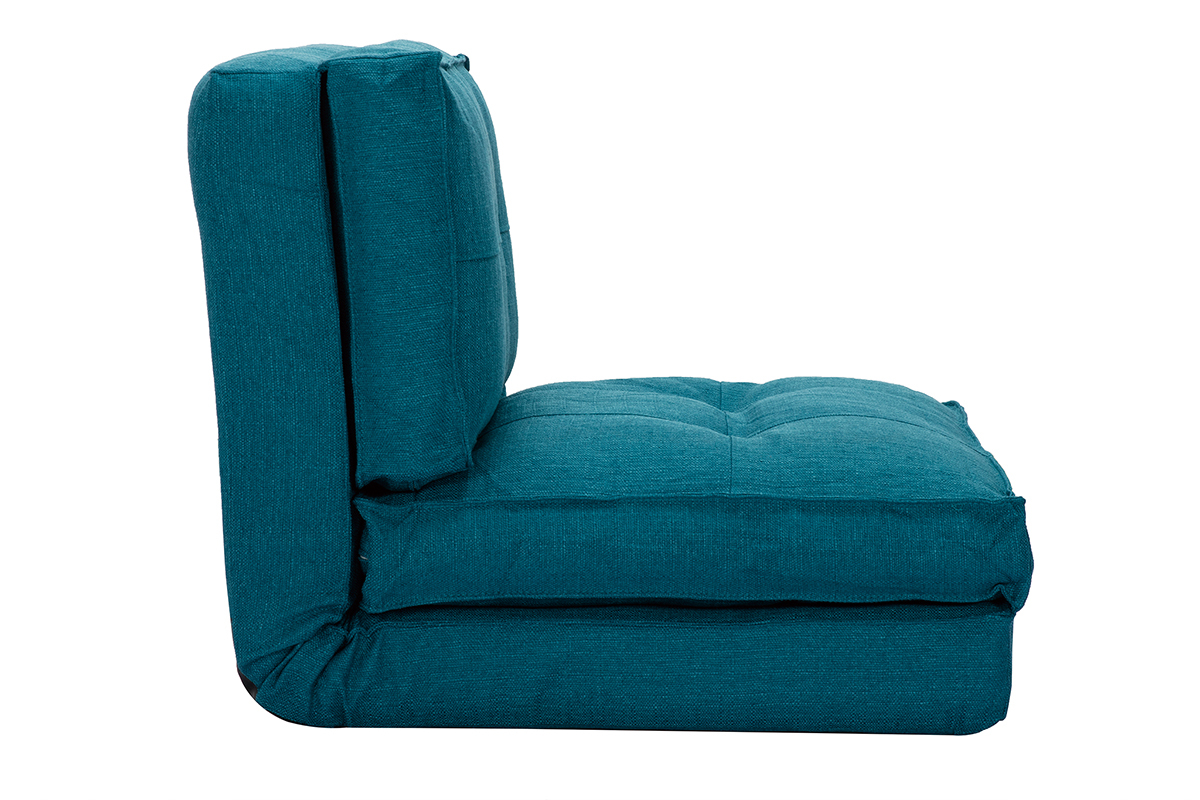 Chauffeuse convertible design bleu SALLY