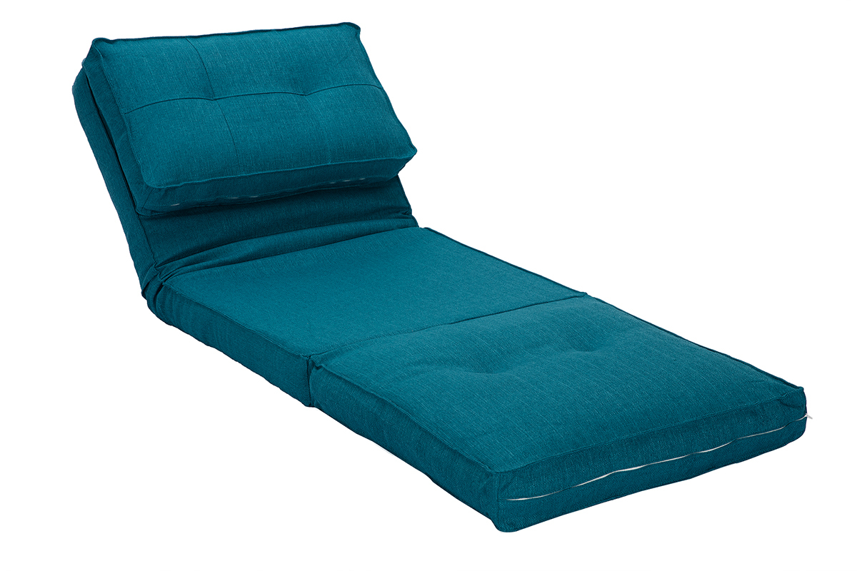 Chauffeuse convertible design bleu SALLY