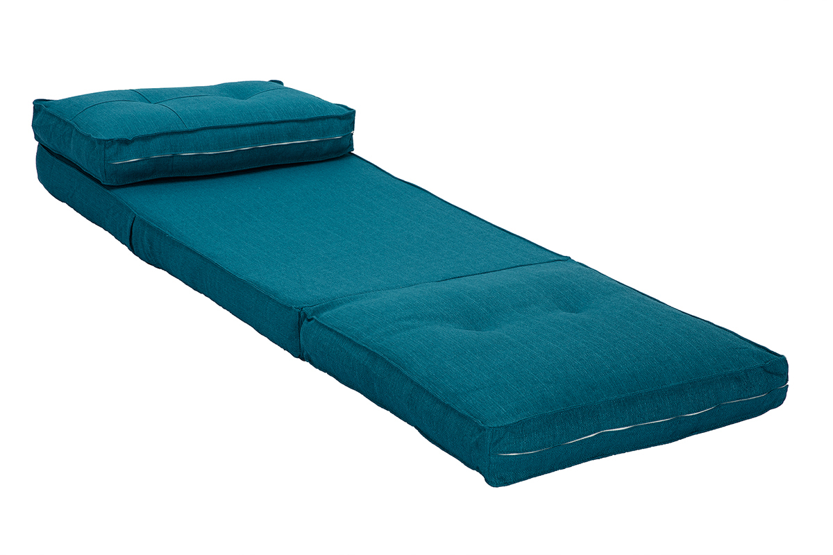 Chauffeuse convertible design bleu SALLY