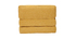 Chauffeuse convertible design effet velours moutarde KATY