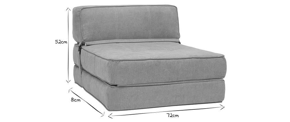 Chauffeuse convertible design effet velours moutarde KATY