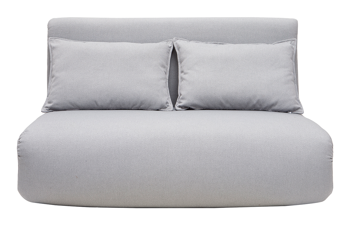 Chauffeuse convertible design gris clair 2 places SLEEPER